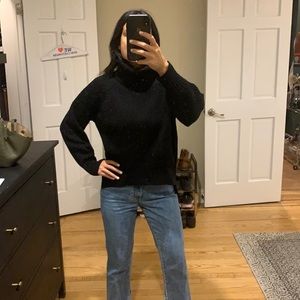 Black Wilfred Free Turtleneck Knit Sweater